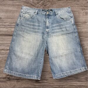 Koman Retro Jean Shorts Men's Sz 42 Big & Tall Wide Leg Baggy Y2K Southpole Like